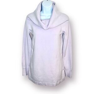 French Connection Long Sleeve Cowl Neck Sweater Closed Knit Lavendar Pink S